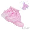 S344-P: Pink Lace Ankle Socks (0-24 Months)